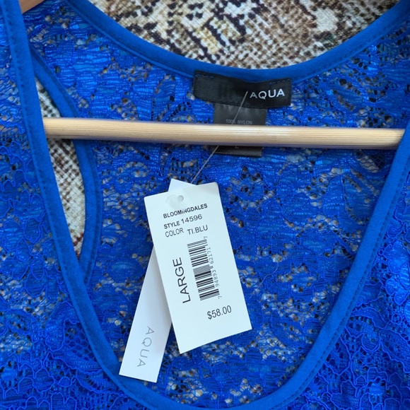 NWT BLOOMINGDALES LACE TANK - Picture 2 of 2